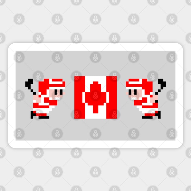 Team Canada Ice Hockey Magnet by The Pixel League